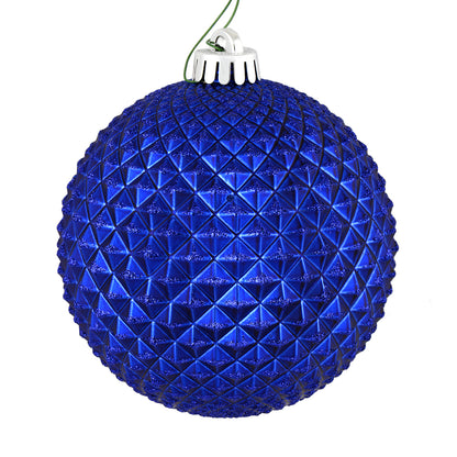 Vickerman 2.75" Cobalt Blue Durian Glitter Ball Ornament 12 per Bag