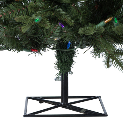 Vickerman 5.5' x 52" Kamas Fraser Fir Artificial Christmas Tree Multi-colored Dura-Lit LED lights
