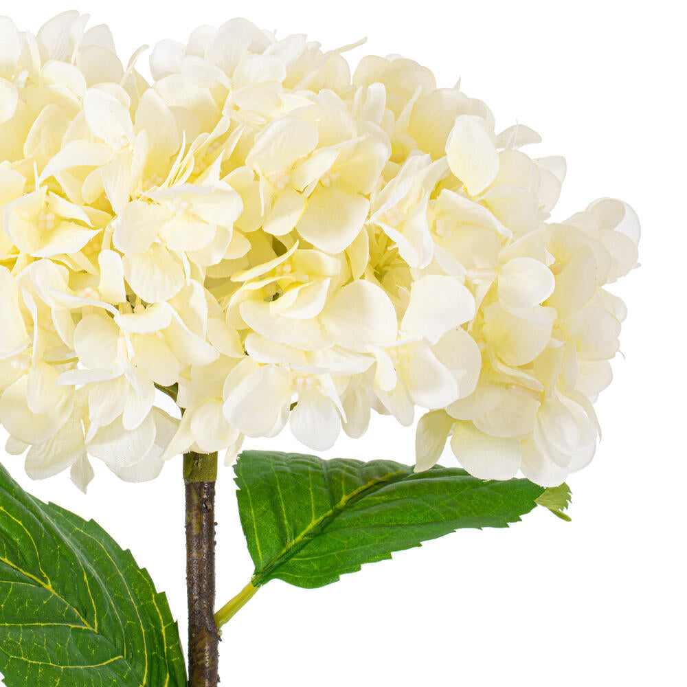 Vickerman 27" Artificial White Hydrangea Stem