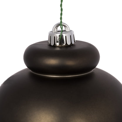 Vickerman 14" Gunmetal Matte Finial Christmas Ornament UV Treated with Drilled and Wired Cap