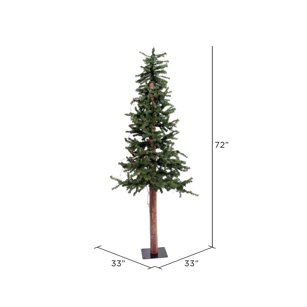 Vickerman 6' Alpine Artificial Christmas Tree Unlit