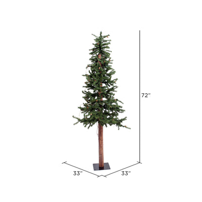 Vickerman 6' Alpine Artificial Christmas Tree Unlit
