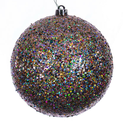 Vickerman 8" Multi-color Sequin Glitter Ball Christmas Ornament UV Resistant