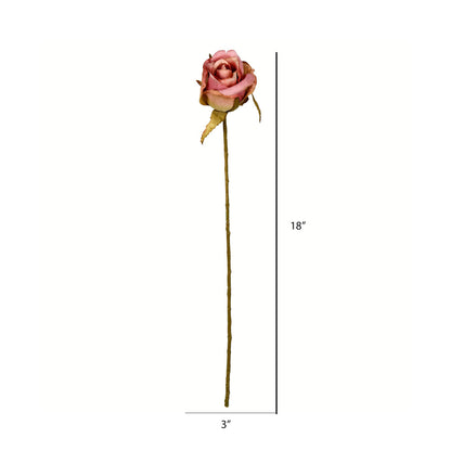 Vickerman 18" Artificial Mauve Rose Stem 12 per Bag