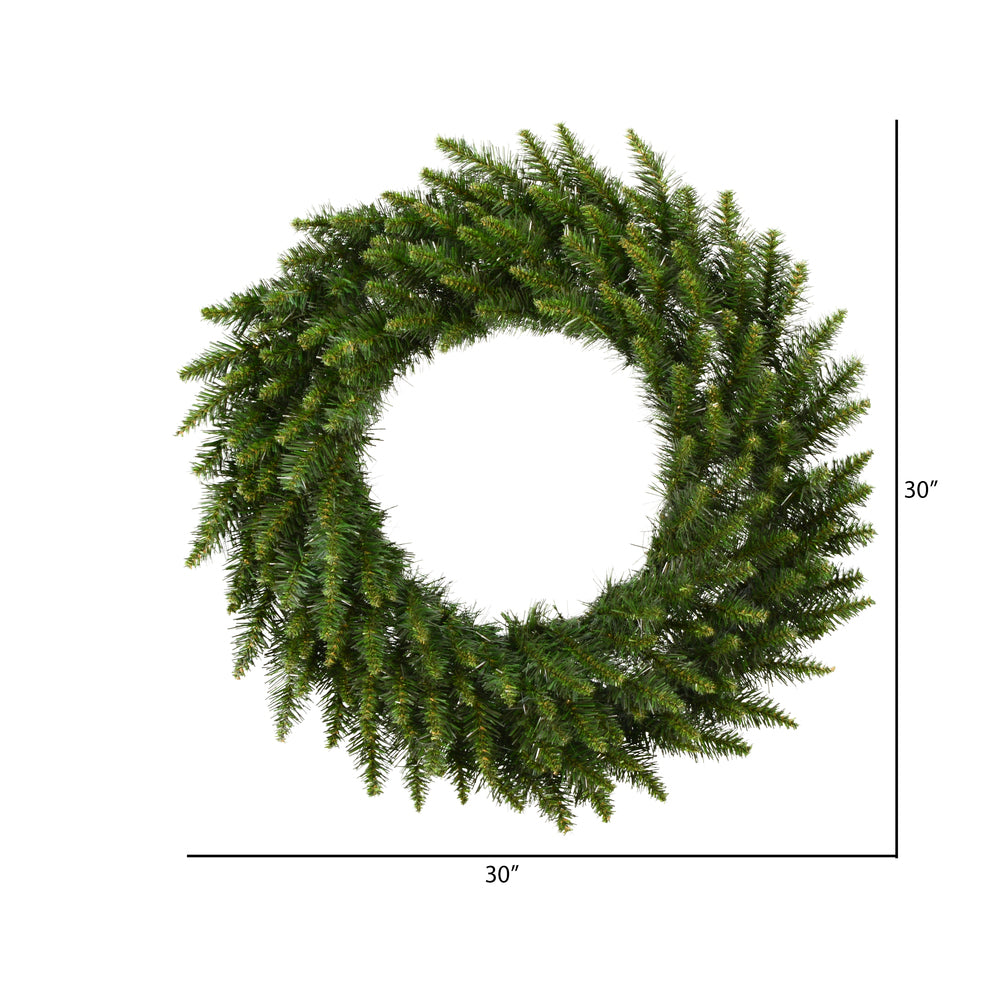 Vickerman 30" Camdon Fir Artificial Christmas Wreath Unlit