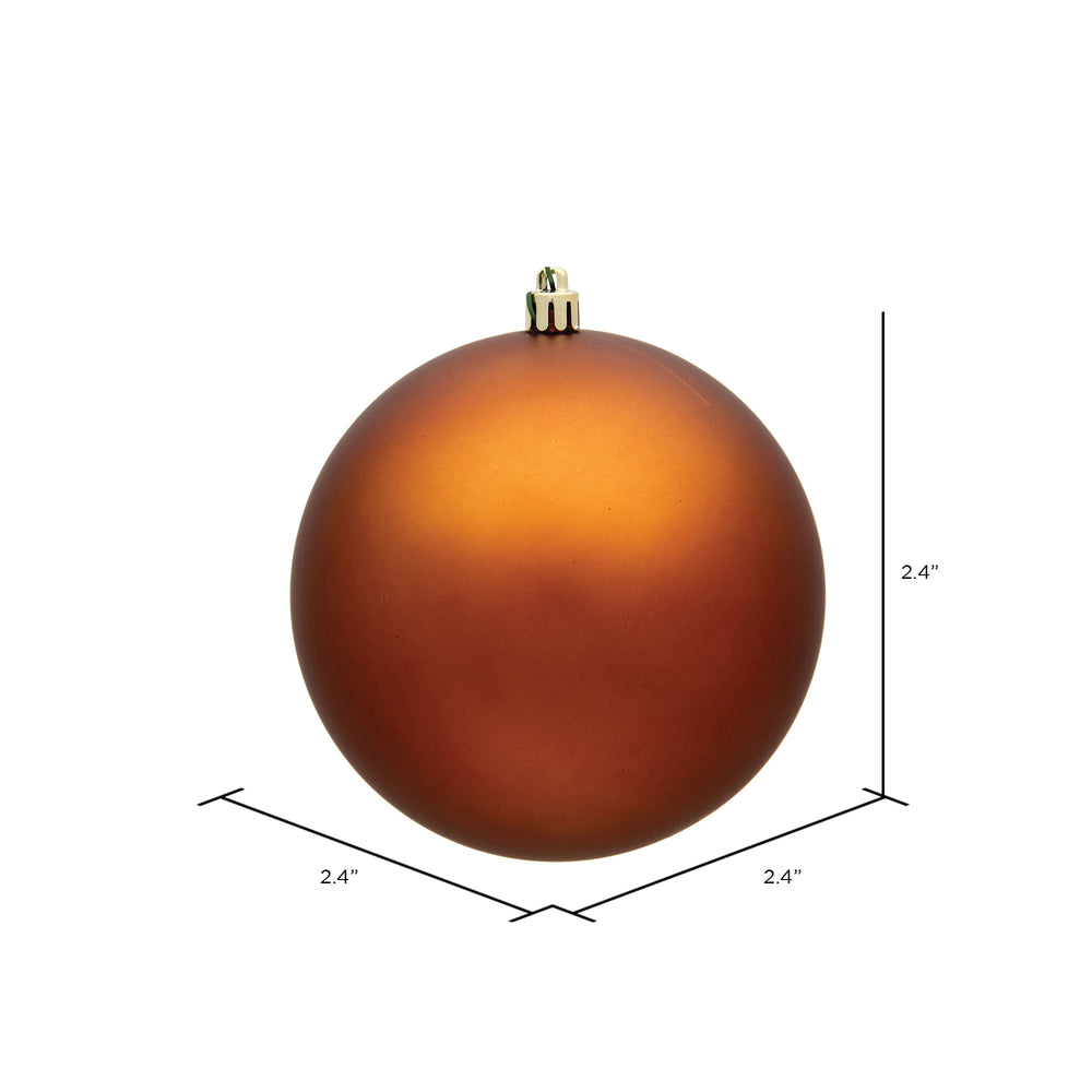 Vickerman 2.4" Copper Matte Ball Ornament 24 per Bag