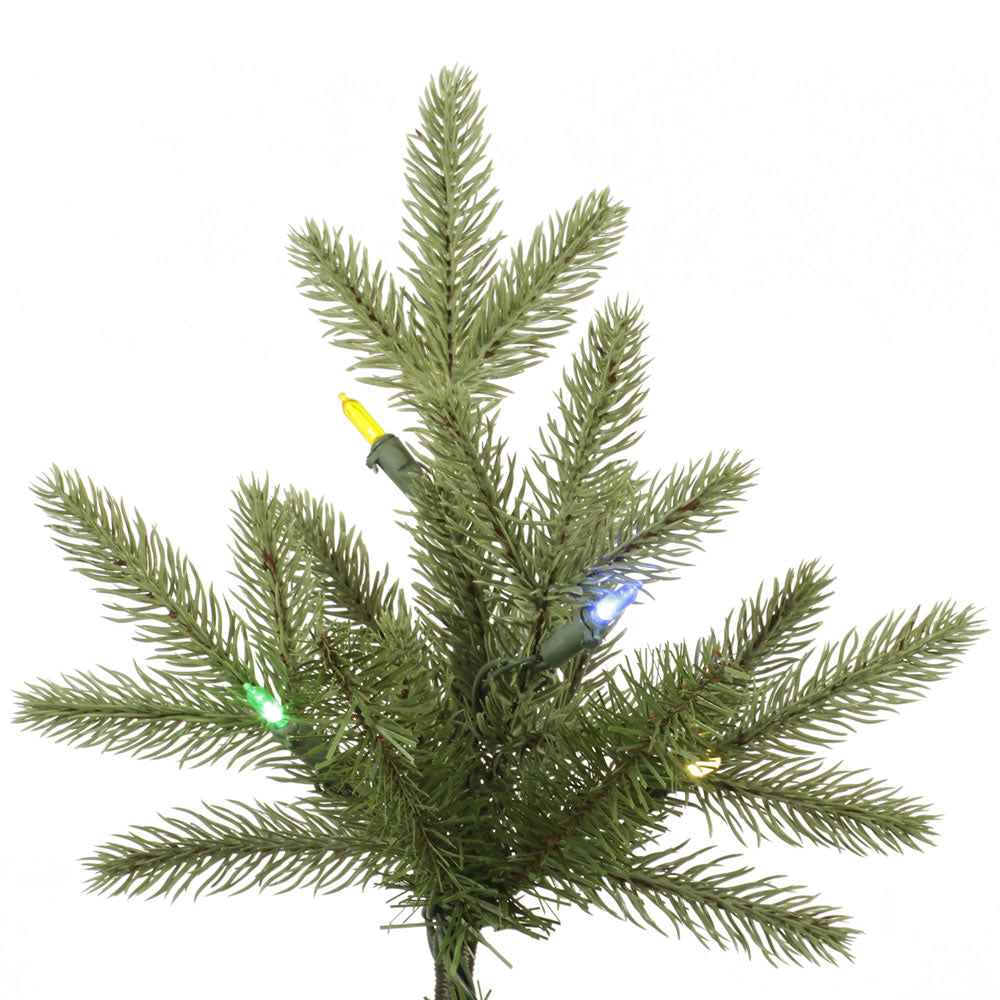 Vickerman 9' Fresh Balsam Fir Artificial Christmas Tree Multi-Colored Dura-Lit® LED Lights