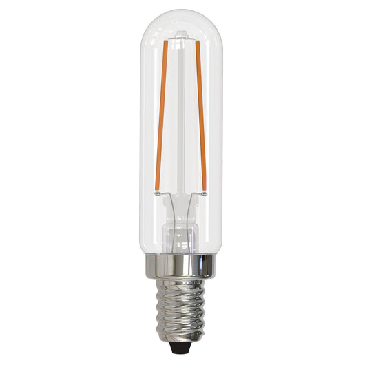 Bulbrite 2.5 Watt Dimmable Clear Filament T6 Candelabra (E12) LED Bulb - 180 Lumens, 3000K, and 80 CRI