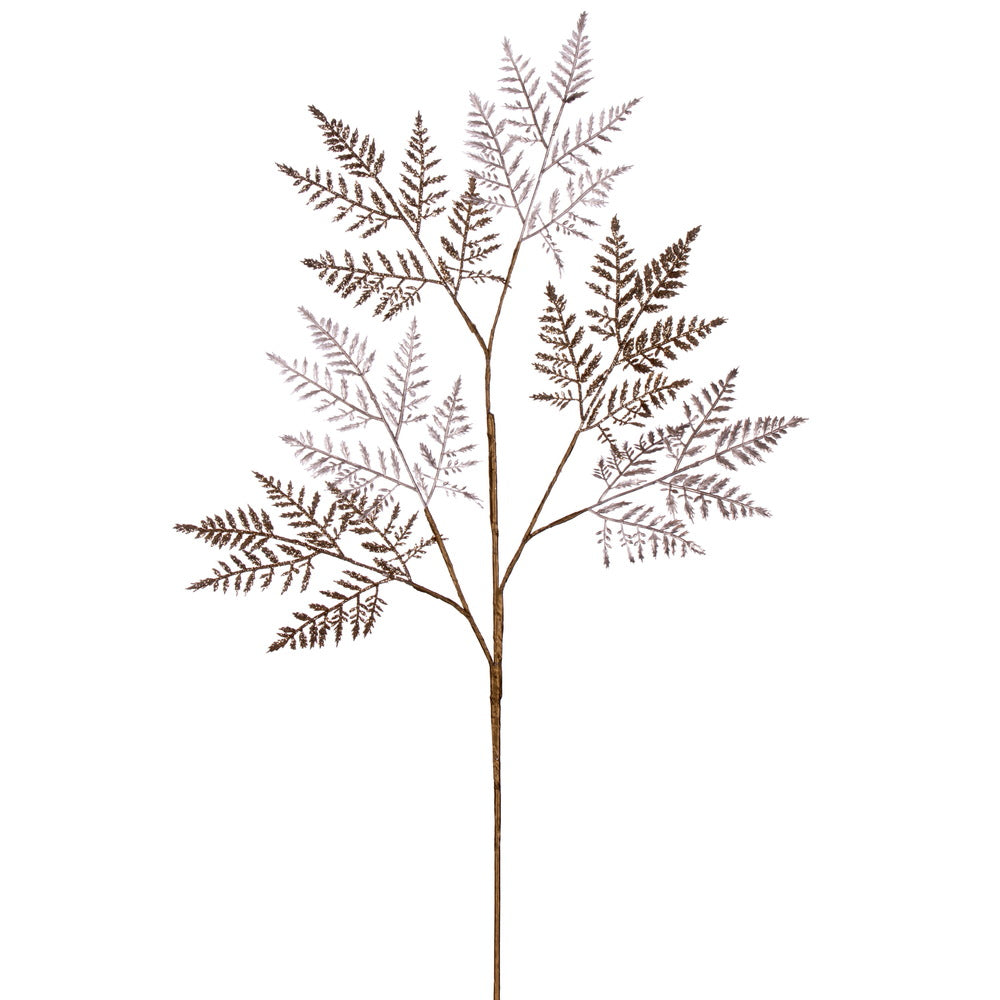 Vickerman 27" Artificial Champagne Metallic Fern Christmas Spray 2 sprays per pack.