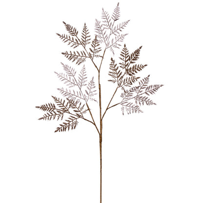 Vickerman 27" Artificial Champagne Metallic Fern Christmas Spray 2 sprays per pack.