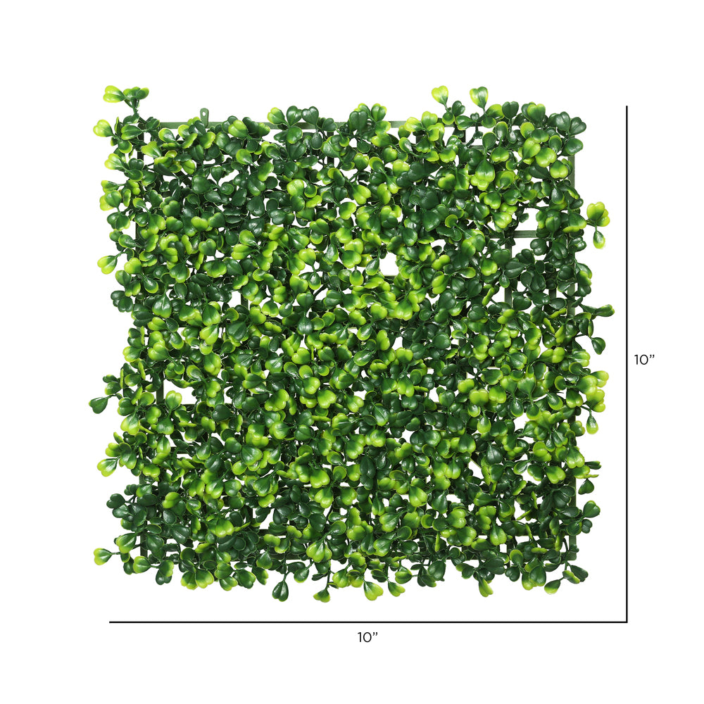 Vickerman 10" Artificial Green Square Boxwood Matt 4 Per Pack.