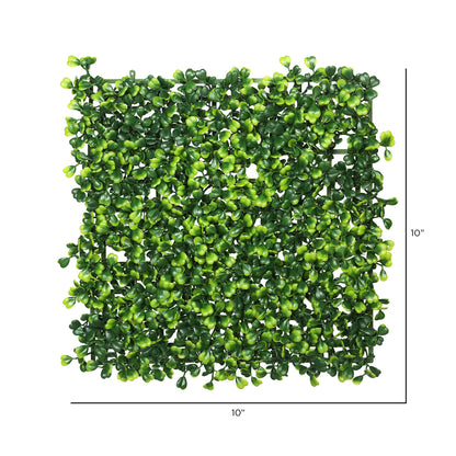 Vickerman 10" Artificial Green Square Boxwood Matt 4 Per Pack.