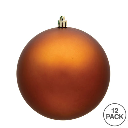 Vickerman 3" Copper Matte Ball Ornament 12 per Bag