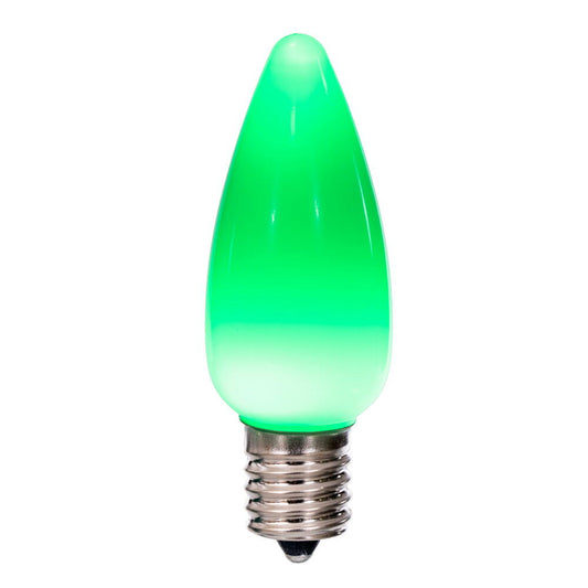 Vickerman C9 Ceramic LED Green Bulb package of 25