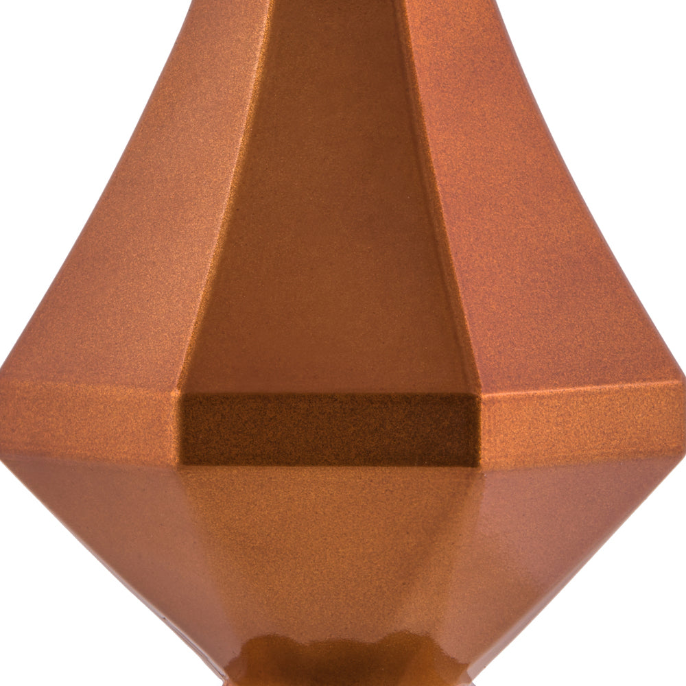 Vickerman 8" Copper Candy Finish Diamond Finial Ornament Pack of 2