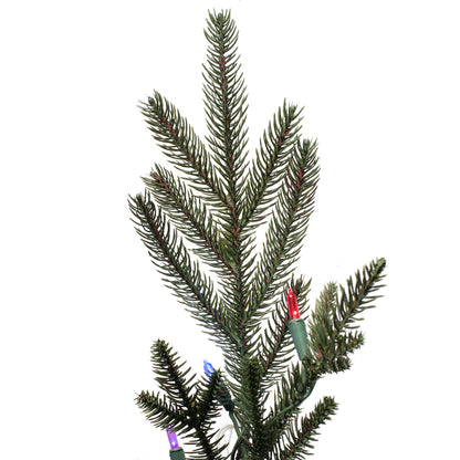Vickerman 7.5' x 62" Kamas Fraser Fir Artificial Christmas Tree Multi-colored Dura-Lit LED lights