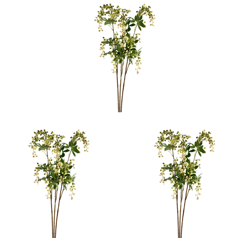 Vickerman 38" Artificial Green Berry Spray. There are 3 sprays per pack.