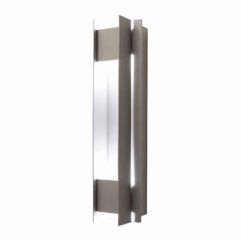 Westgate Crest Wall Scone Cover , Passage Type, Silver, Outdoor Lighting, Silver Finish