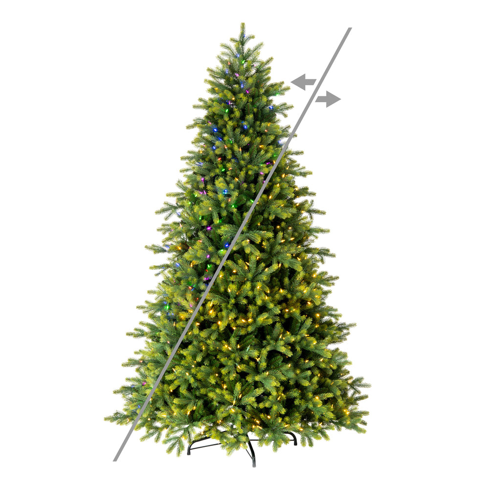 Vickerman 9' x 64" Jersey Fraser Fir Artificial Christmas Tree LED Color Changing Mini Lights