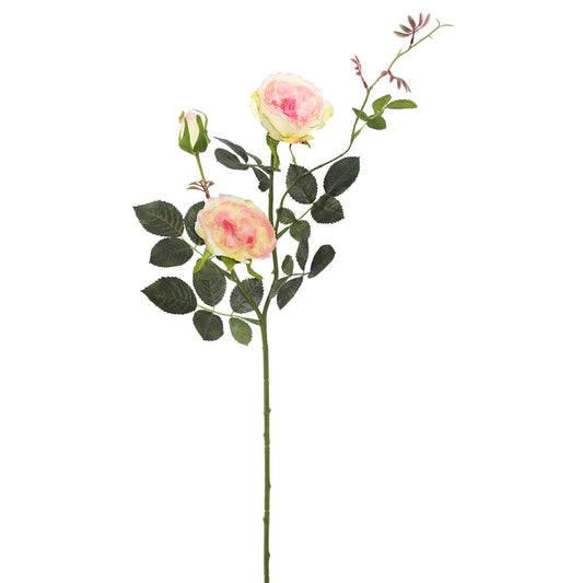 Vickerman 31'' Artificial Yellow and Pink Rose Spray. Includes 3 sprays per pack.