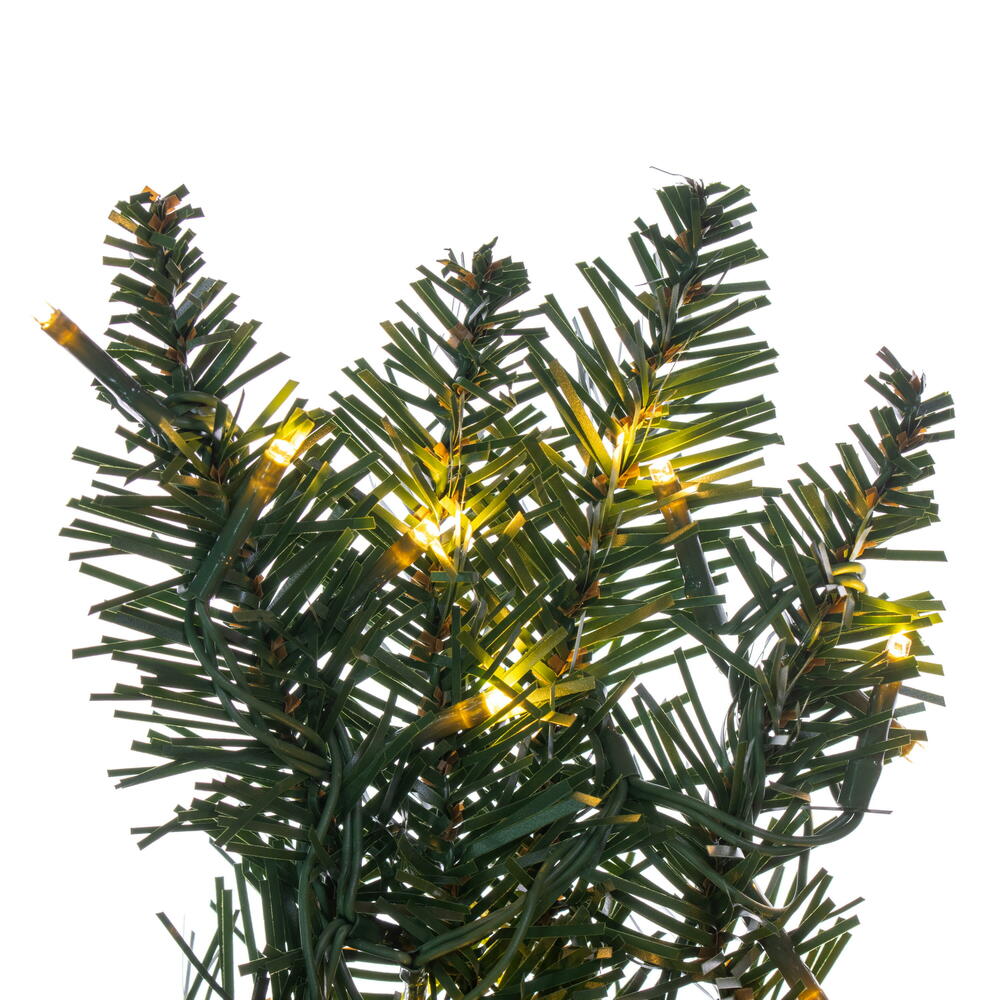 Vickerman 30" Camdon Fir Artificial Pre-Lit Wreath Warm White 3mm Low Voltage LED Wide Angle Lights.
