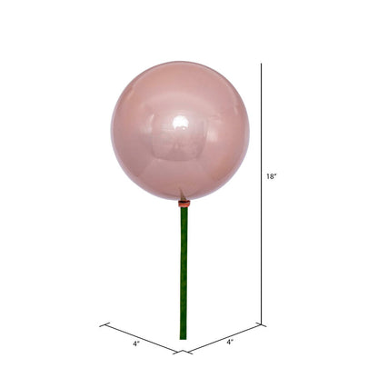 Vickerman 4" x 18" Rose Gold Pearl Ball Ornament Stick 6 per bag.