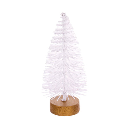 Vickerman 3"-5"-7" White Sisal Bottle Brush Tree Set Set of 3