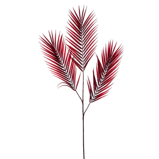 Vickerman 40" Burgundy Butterfly Palm Spray 3 per bag.
