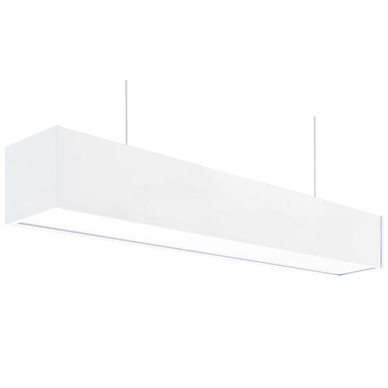 Westgate Architectural Suspended Commercial Light, Commercial Indoor Lighting, 25W, 2750 Lumens, 5000K, White Finish, 0~10V Dimmable