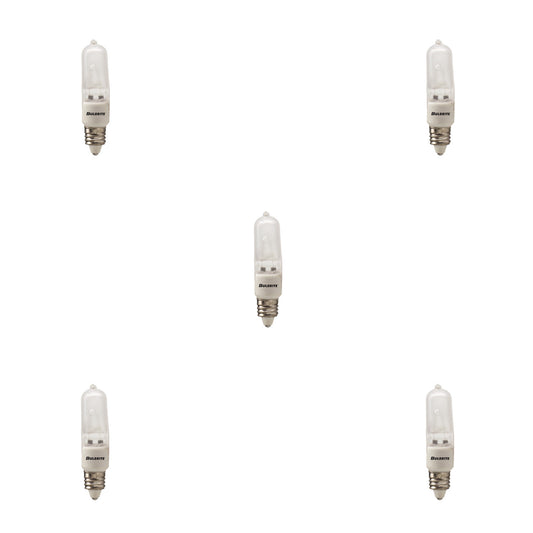 BULBRITE HALOGEN T4 MINI-CANDELABRA SCREW (E11) 100W DIMMABLE LIGHT BULB 2900K/SOFT WHITE 5PK (610102)