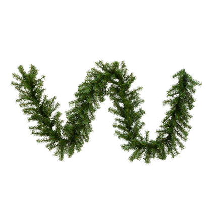 Vickerman 9' Canadian Pine Artificial Christmas Garland Unlit
