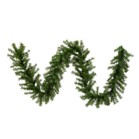 Vickerman 9' Canadian Pine Artificial Christmas Garland Unlit