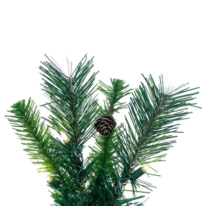 Vickerman 3' Cheyenne Pine Artificial Christmas Tree Warm White Dura-Lit® LED Lights