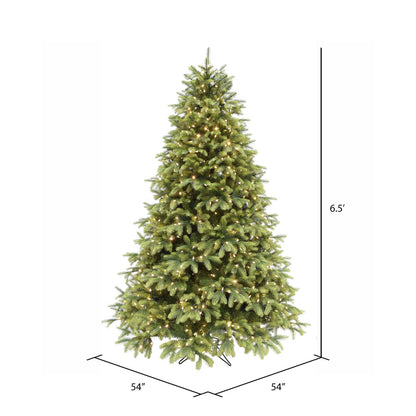Vickerman 6.5' x 54" Deluxe Balsam EZ Plug Artificial Christmas Tree Clear Incandescent Dura-Lit® Mini Lights