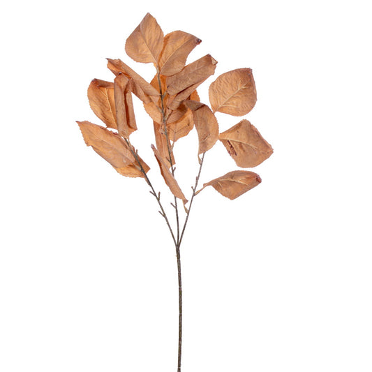 Vickerman 28" Brown Artificial Dried Leaf Spray 3 per bag.