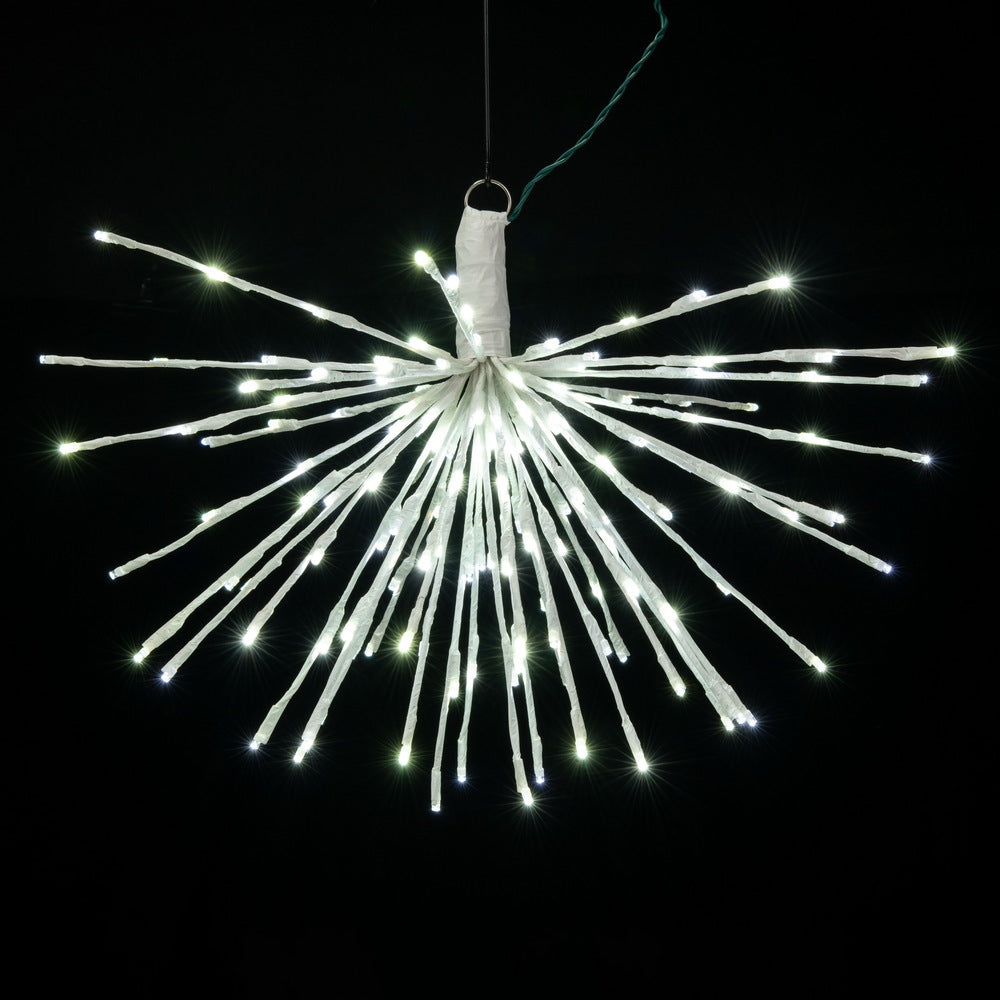 Vickerman 160Lt x 24" White Starburst Pure White 5mm Twinkle LED Lights.
