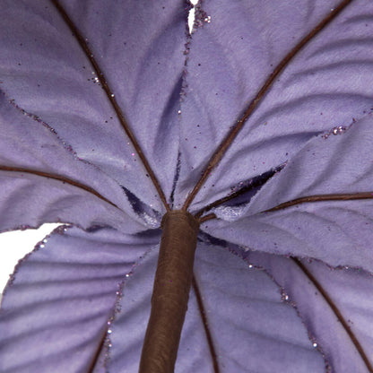 Vickerman 22" Lavender Velvet Glitter Trim Poinsettia 6 per bag.