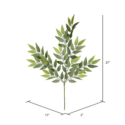 Vickerman Artificial Mini Green Leaves Spray. Includes 6 sprays per pack.
