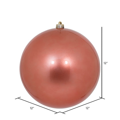 Vickerman 12" Coral Candy Ball Ornament