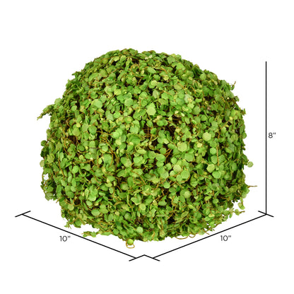 Vickerman 8'' Artificial Green Mini Leaves Ball.