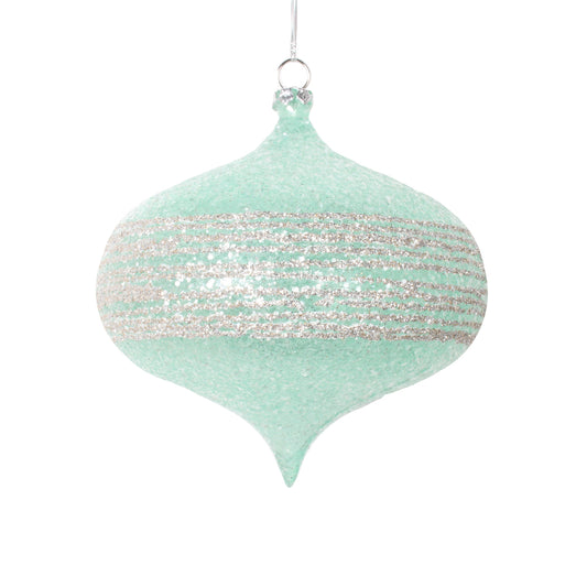 Vickerman 4" Light Green Onion Ornament 4 per bag.