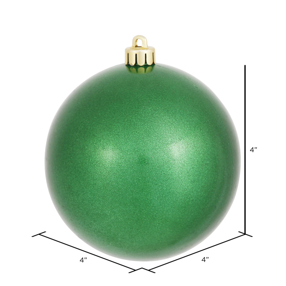 Vickerman 4" Green Candy Ball Ornament 6 per Bag