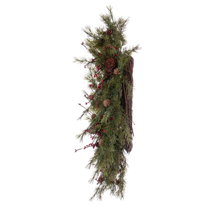 Vickerman 22" Green Artificial Leaf Wreath.