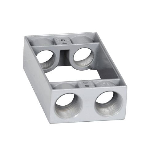 Westgate 3/4” Trade Size, 4 Outlet Holes, 9.5 Cu. In., Electrical Products, Gray Finish