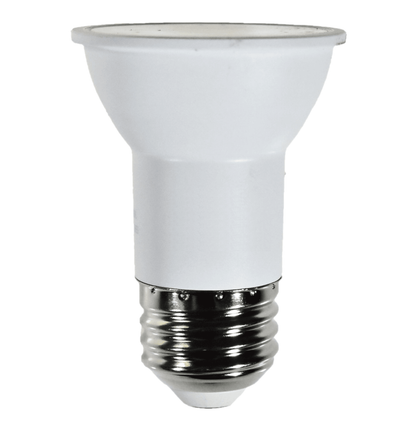 Damar PAR16 LED Long Neck Flood Light Bulb 6.5W 500 Lumen E26 Medium Base 5000K Bright White Ideal for Track & Recessed Spot Light Bulbs 120V CRI80 40° Beam Angle Dimmable White Finish Pack of 6