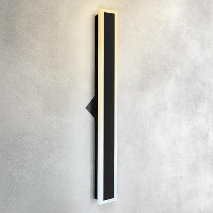 ASD Lighting LED Outdoor Wall Sconce Narrow design 36" 30W 120-277V CCT Selectable 3000/4000/5000K Dimmable Black ETL