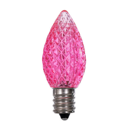 Vickerman C7 LED Pink Faceted Replacement Bulb bag of 25