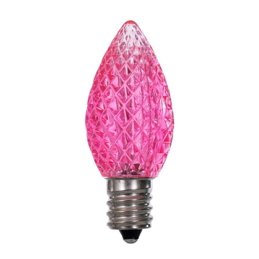 Vickerman C7 LED Pink Faceted Replacement Bulb bag of 25