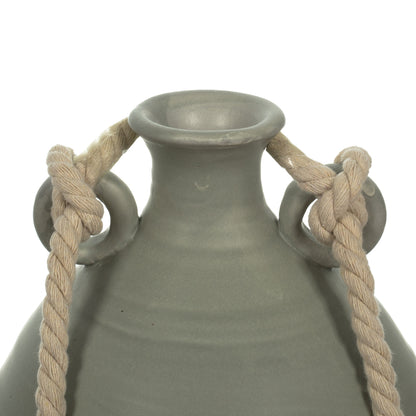 Vickerman 10" Beige Terracotta Bottle Rope Handle.