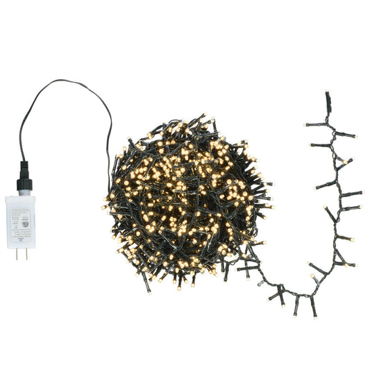 Vickerman 1000 Light Warm White LED Indoor/Outdoor 8-Function Snake Light Set.